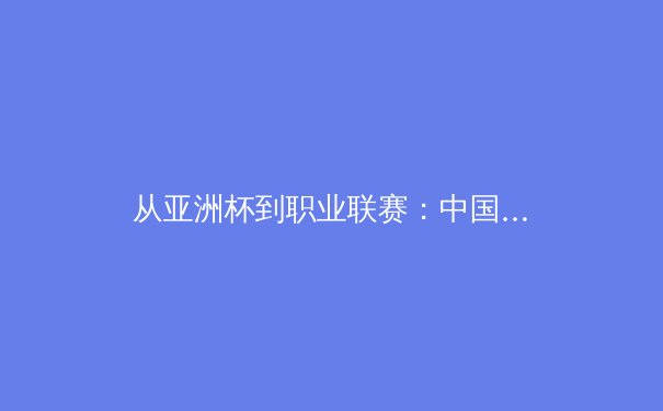 从亚洲杯到职业联赛：中国体育产业数字化转型的机遇与挑战 - 3